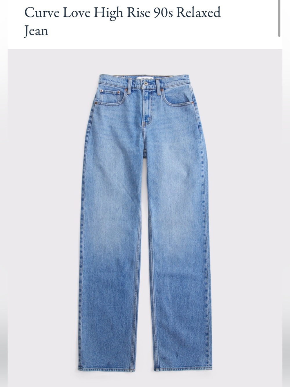 Abercrombie & Fitch Women’s Light Blue Straight-Leg Jeans